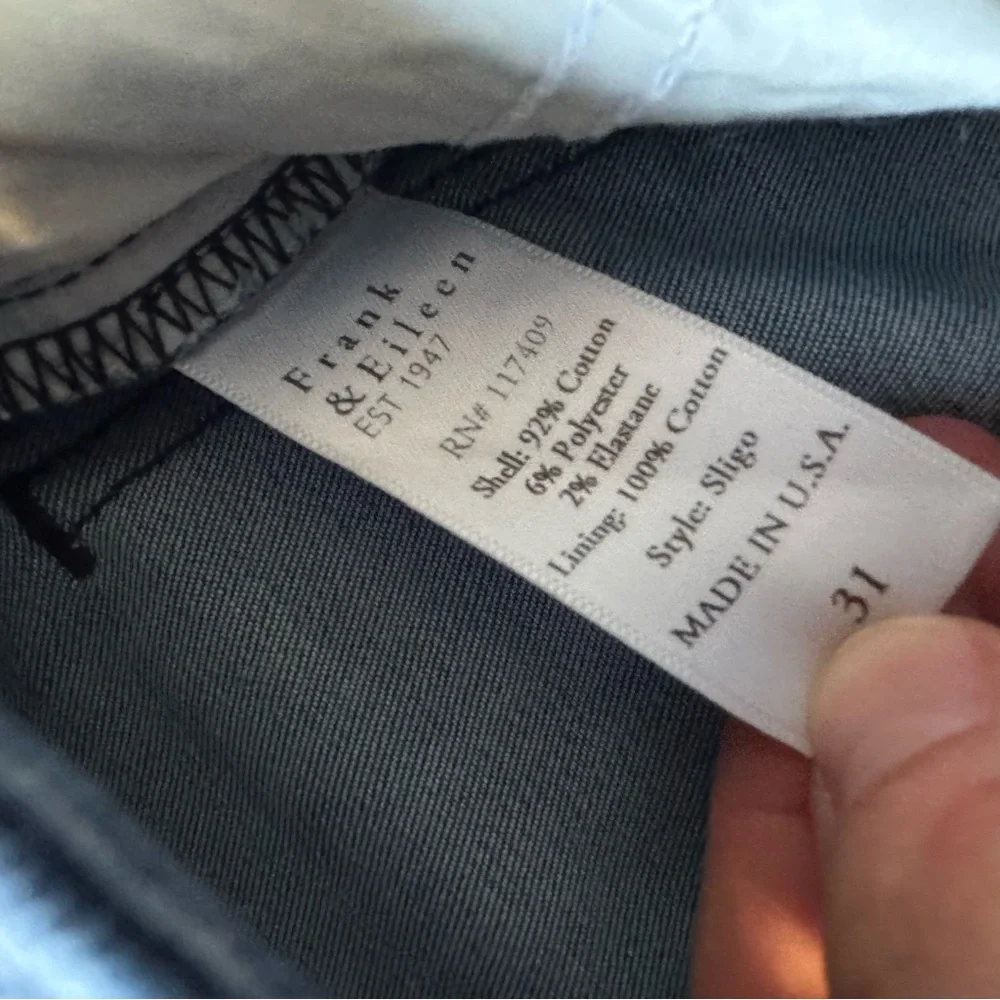 Frank & Eileen Sligo Skinny Jean Women’s 31 Raw Hem Stretch Blue